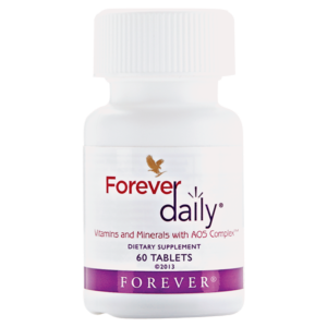 : قوطی مکمل مولتی‌ویتامین فوراور دیلی کد ۰۴۹ Forever Daily کد 439 حاوی 55 ماده مغذی و فناوری AOS